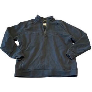 First Tactical Mens XXL Black Quarter Zip Pullover Cotton Blend Tactical Fleece